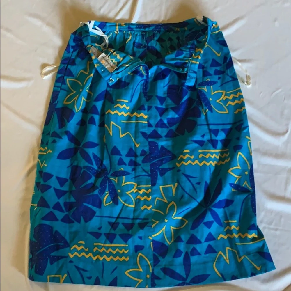 Liz Claiborne Vintage Skirt Caribbean Vibes Print - Picture 5 of 7